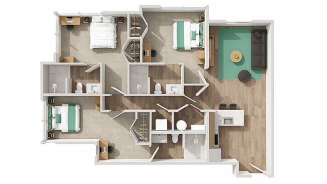 C1: 3BD | 3BA | 1123 SF - The Park