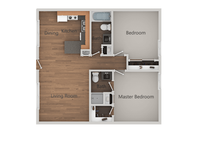 Floorplan - Sands Apartments