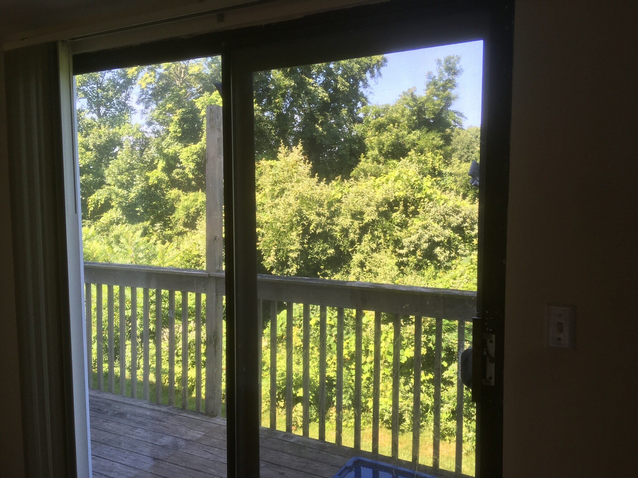 View outside back deck - 428 Thoreau Rd