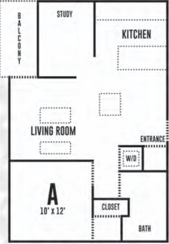 1BR/1BA - District Lofts