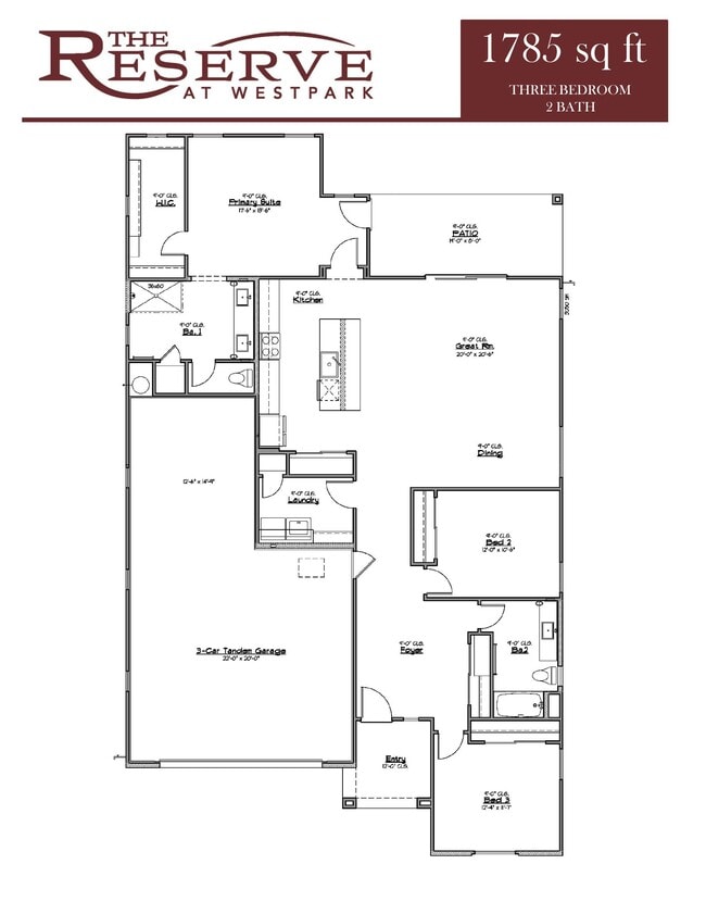 Floorplan - The Reserve at Westpark IV