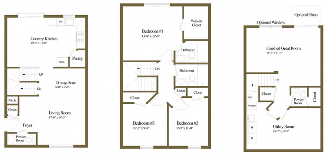 Floorplan - Carlson Woods Townhomes