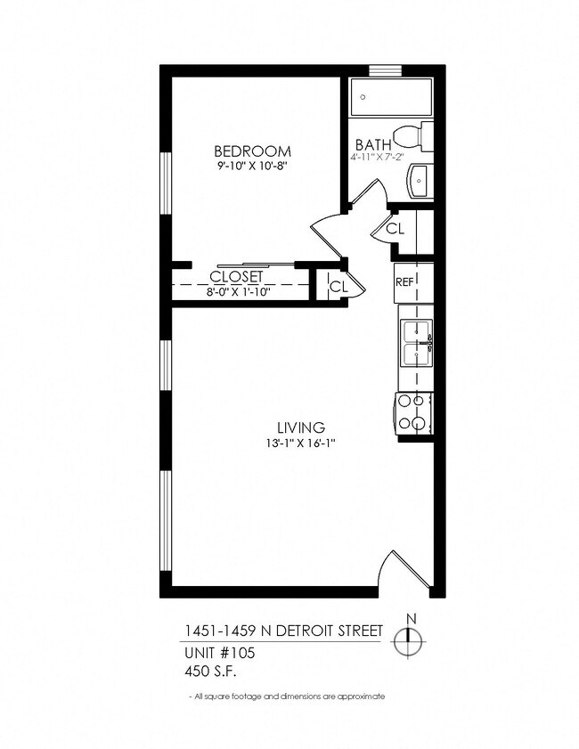 Floorplan - 1451 Detroit