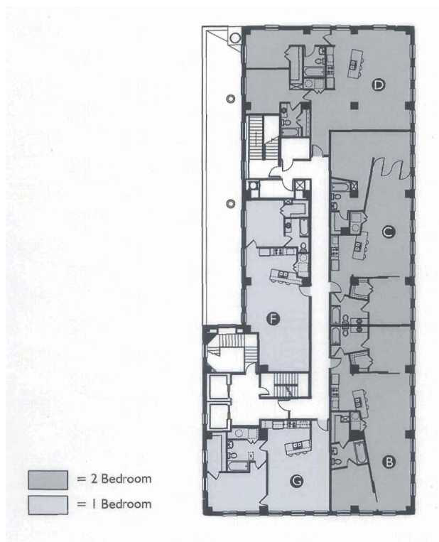 Proposed Second Floor Plan - Barfield Bldg