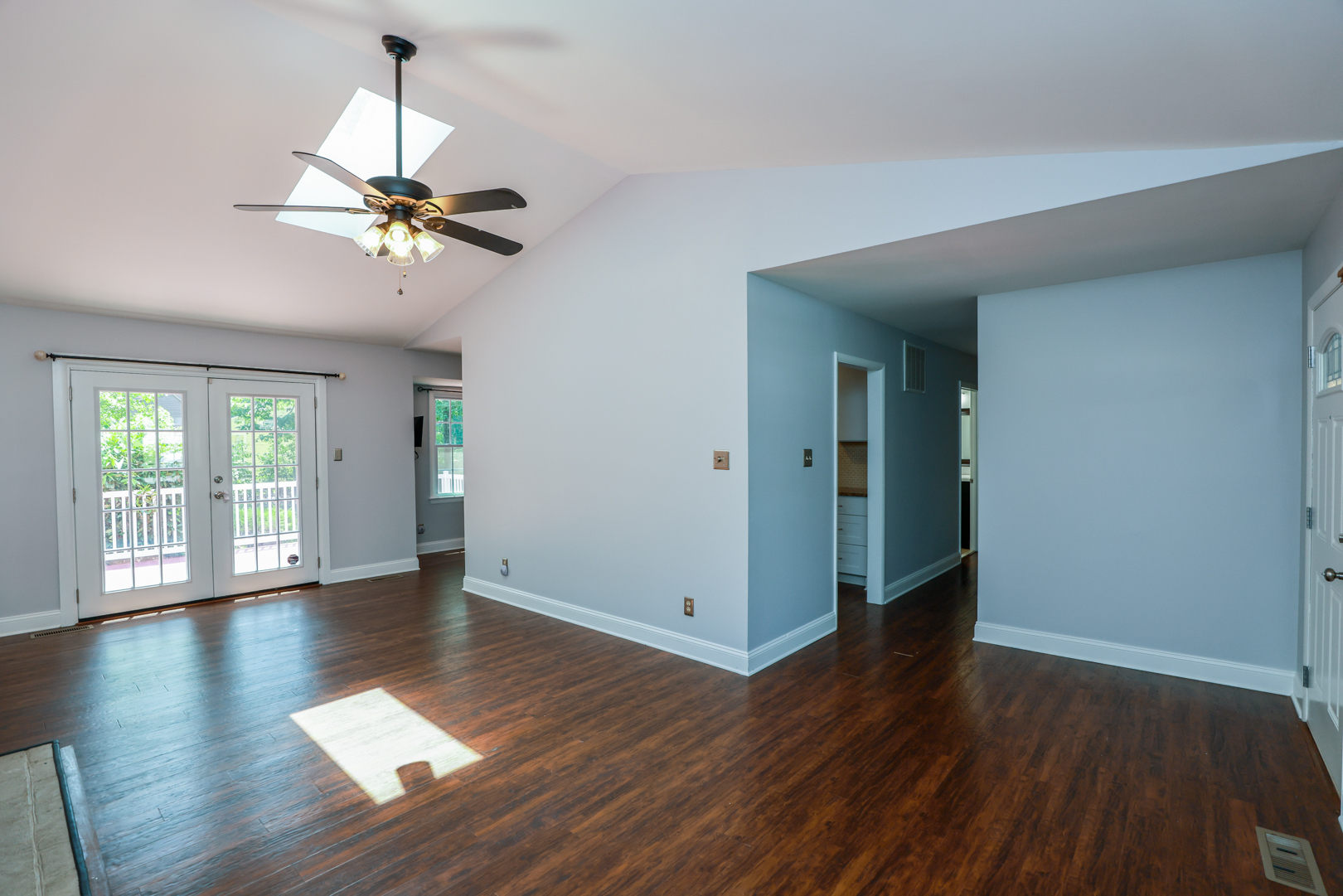 Living room looking at back yard . - 701 Marbleridge Rd
