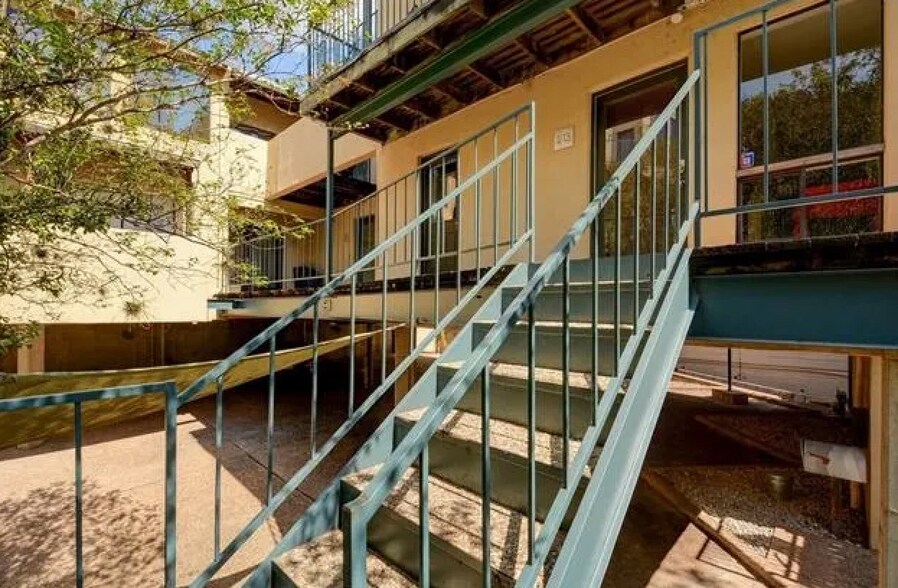 Front entrance and reserved parking space - 1106 W 6th St