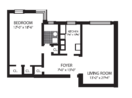 1BR/1BA - The Hyde Park
