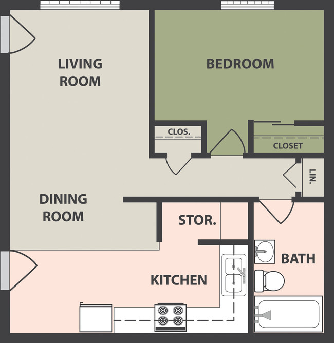 Floorplan - Bridgewater Place Apartments