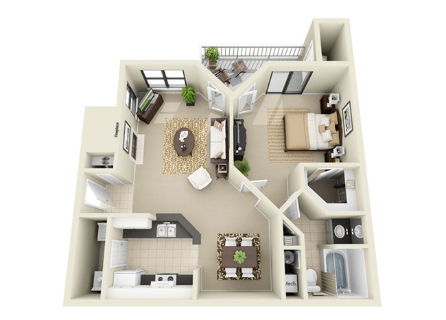 Floorplan - The Arbors at Breckinridge Apartment Homes