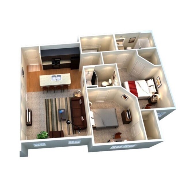 2x2 3D Furnished - Phase 1 | University Edge Youngstown
