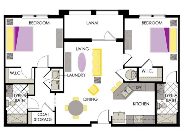 Amaryllis | 2 Bed / 2 Bath - Arcadia Gardens