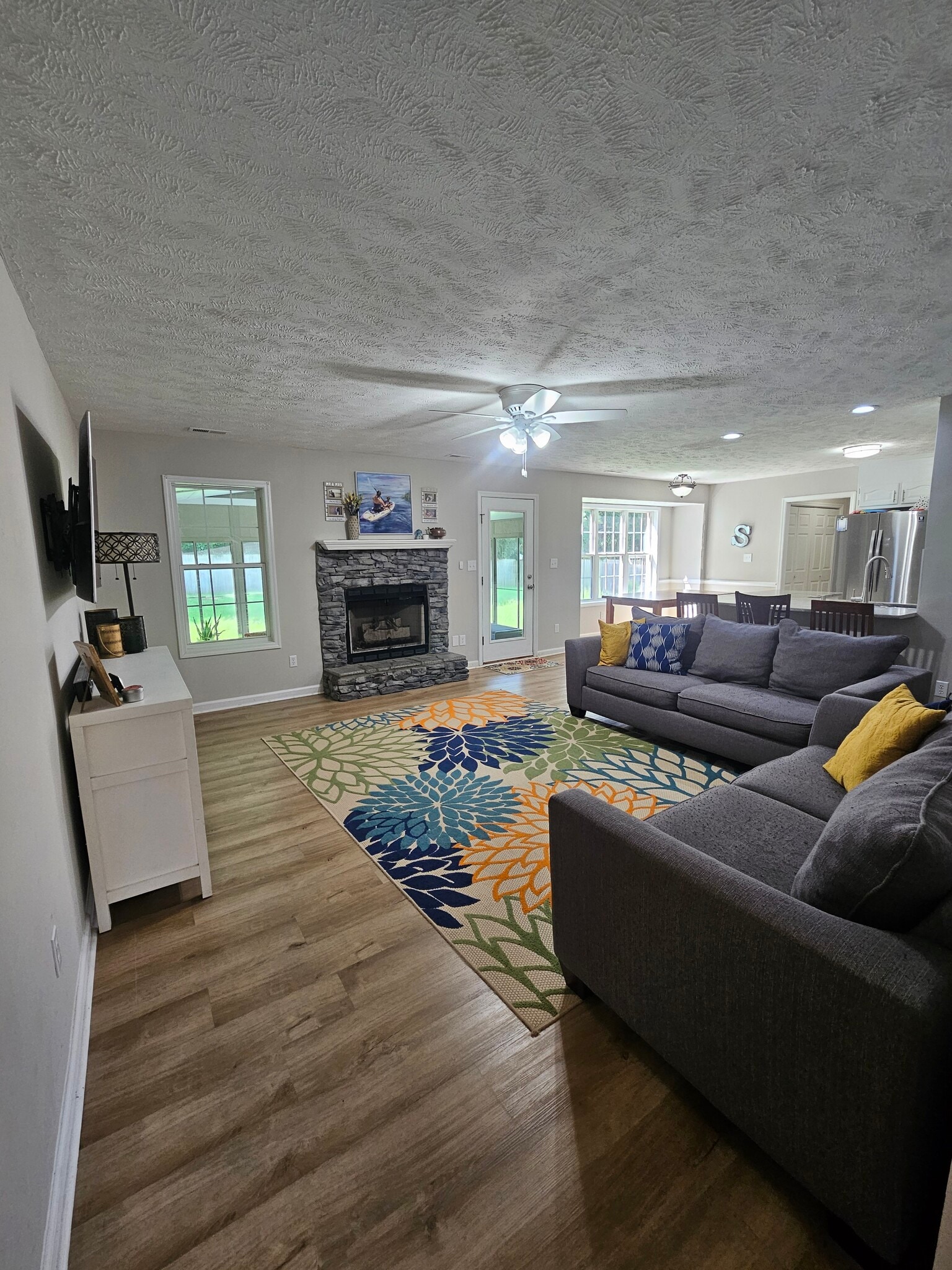 Living Room (gas fireplace) - 6483 Gaddis Dr