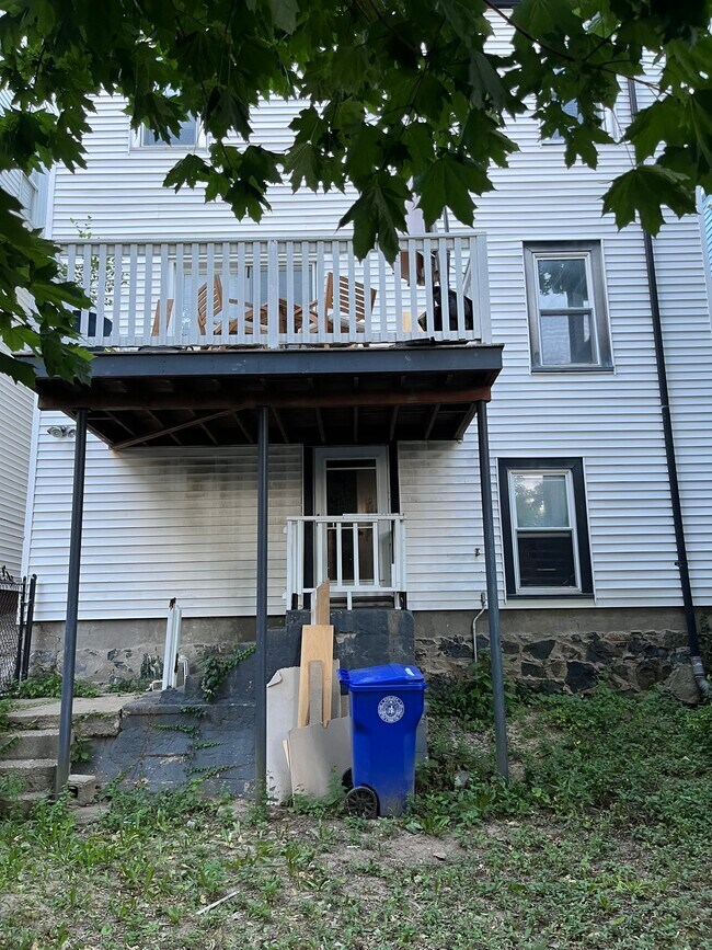 Backyard and deck (off kitchen) - 90 Franklin Ave