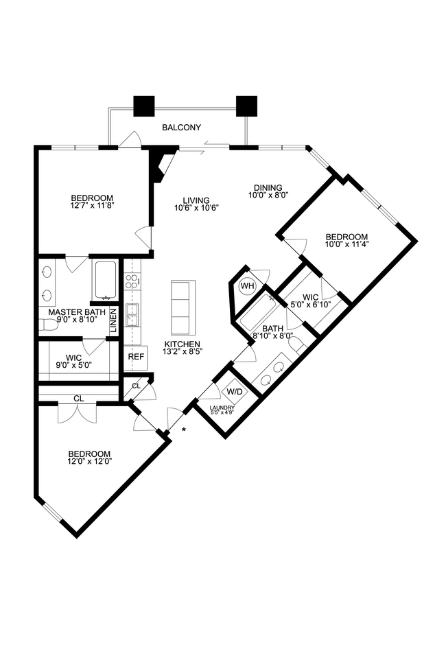 Floorplan - Lake Vista Apartments