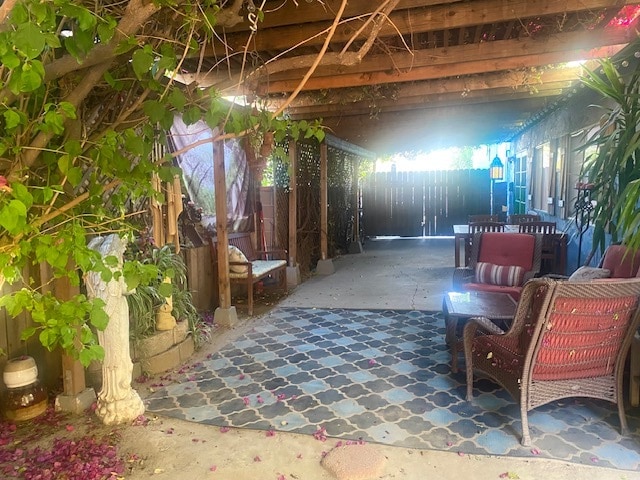Entrance patio to Studio Unit - 310 N Lima St