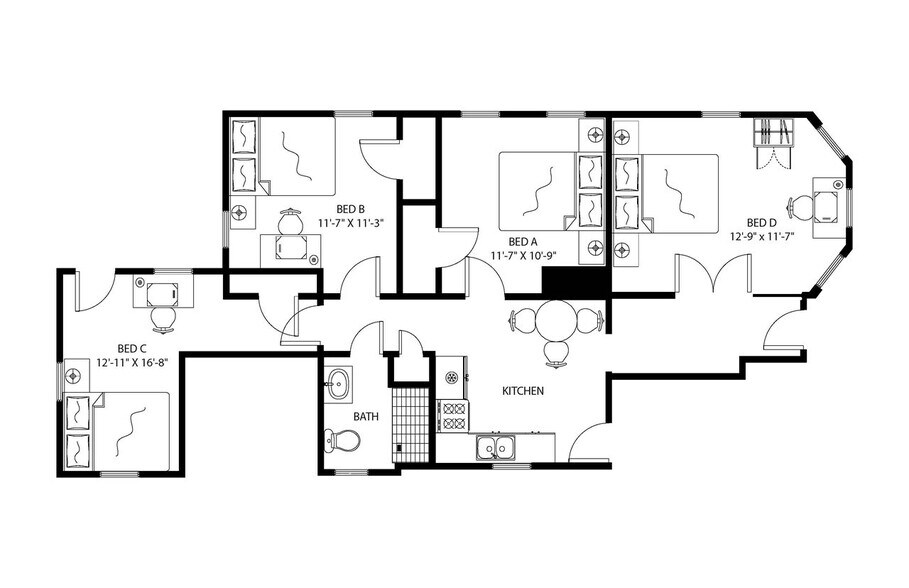 Building Photo - Room in Shared 4 bed/1 bath home
