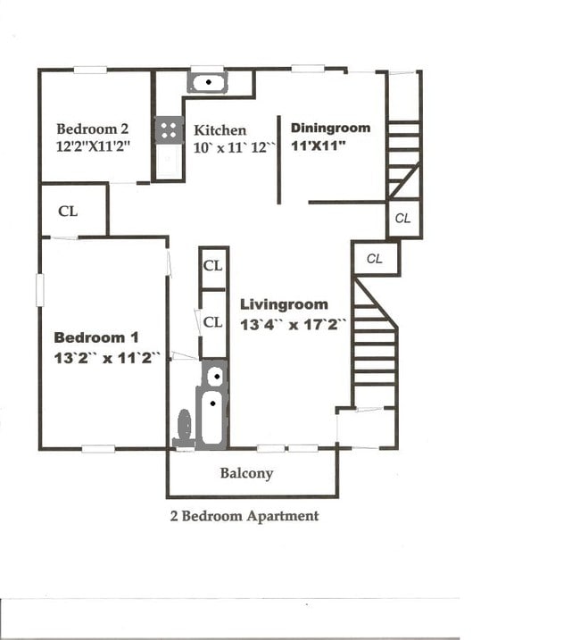 Style 1 2BR/1BA - Eagle Rock & Hensyn Village