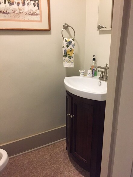 Half bath on first floor - 227 E Lamb St
