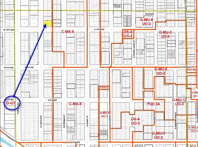 Zoning Map City of Denver - Lincoln Heights