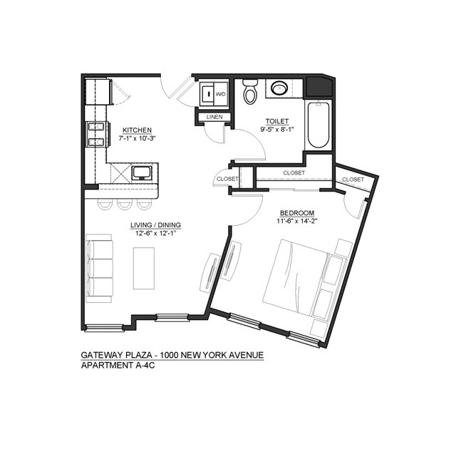 Floorplan: A4-C - Gateway Plaza