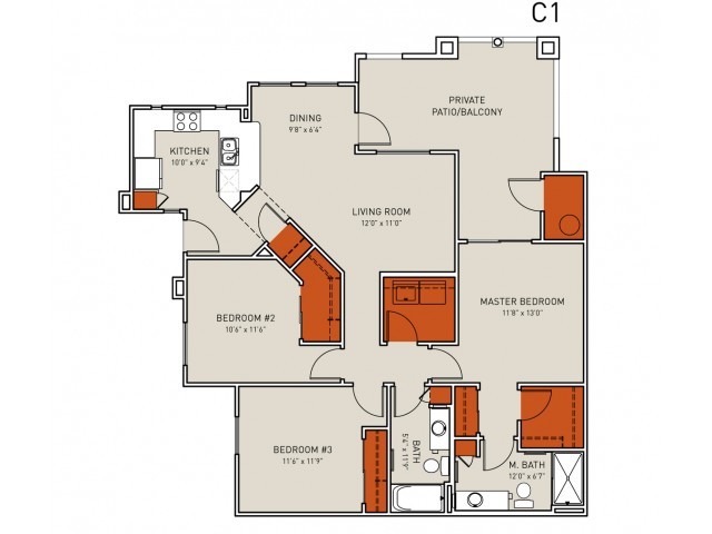 C1 Floor Plan - Liv Avenida