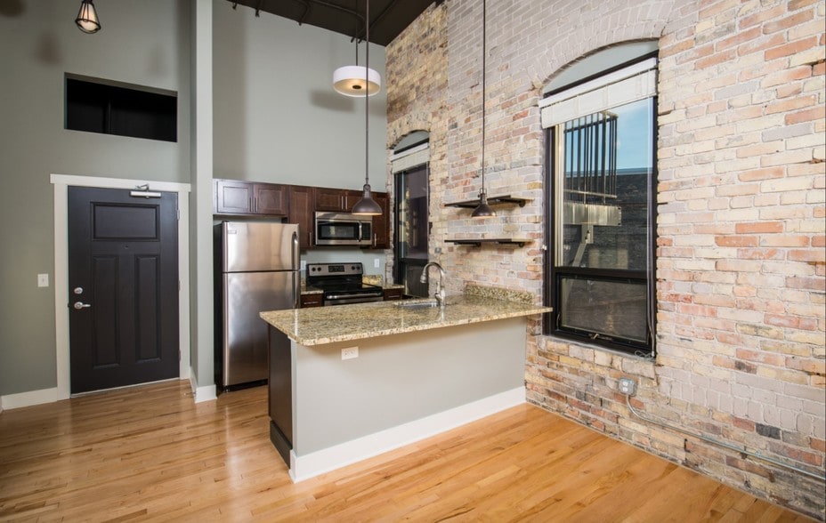 Kitchen View - Lofts at the Kendall