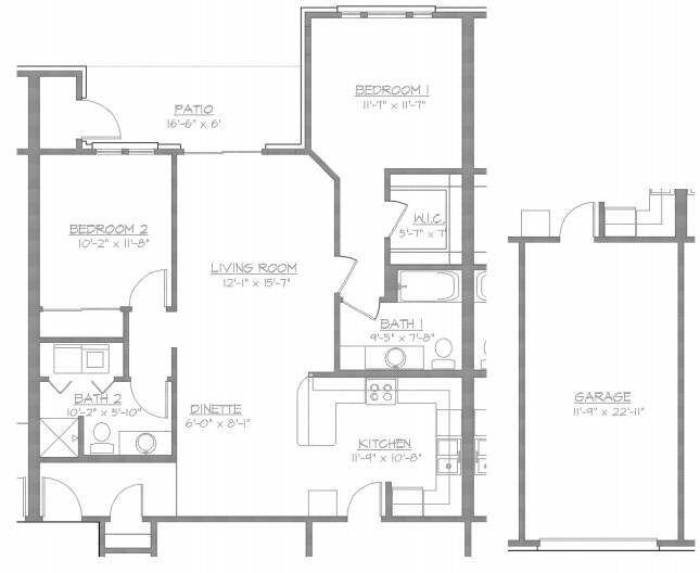 2BR / 2BA - Whitespire Grove Apartments