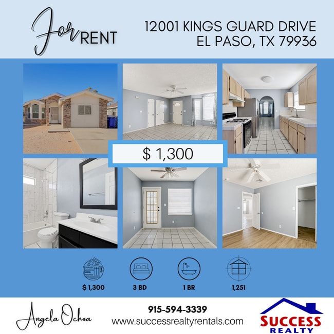 Building Photo - "Charming 3-Bedroom Home in El Paso with Spacious Living Areas – 1251 Sq Ft of Comfort!"