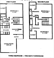 3BR/2BA - Ivy Chase Apartments