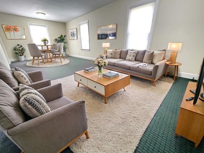 Virtually Staged Living Room - 355 Saratoga Rd