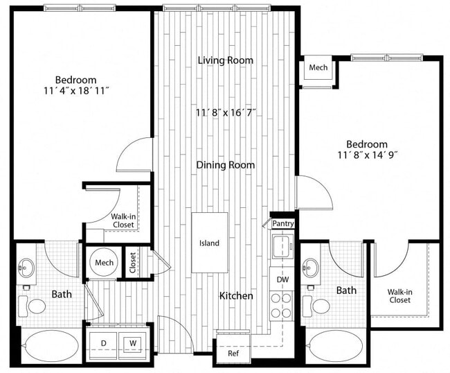 Floorplan - Rhode Island Row