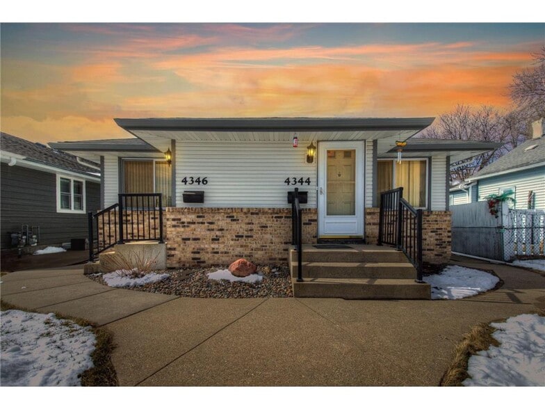 Front House at night - 4344 Chicago Ave