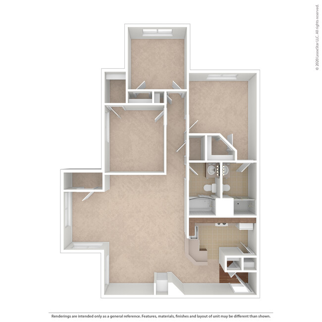 The Chelsea 3D Unfurnished - Windsor Crossing Apartments