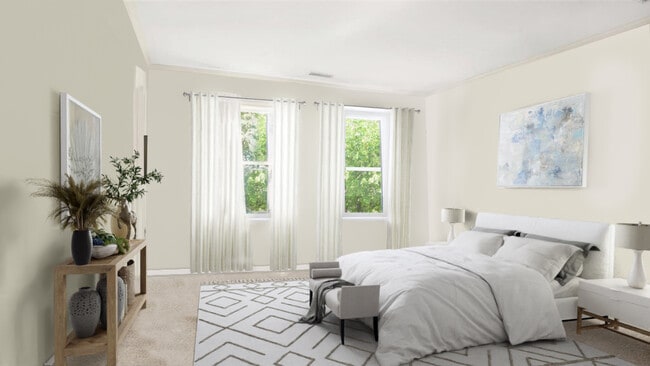 Master Bedroom with walk-in closet and private bath - 3B Ludlow Rd