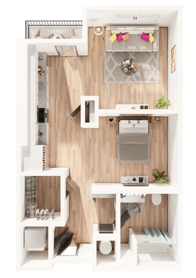 Floorplan - Arapahoe Square Apartments