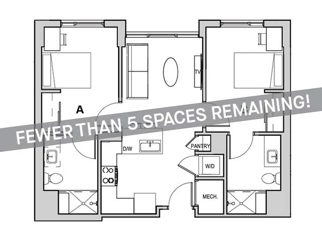 2x2 A Penthouse - Fewer Than 5 Spaces Remaining! - Student Housing | Identity Miami