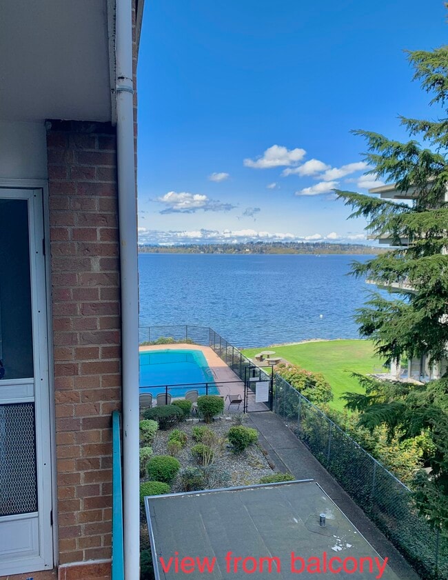 View from balcony & living room - 6225 Lake Washington Blvd NE