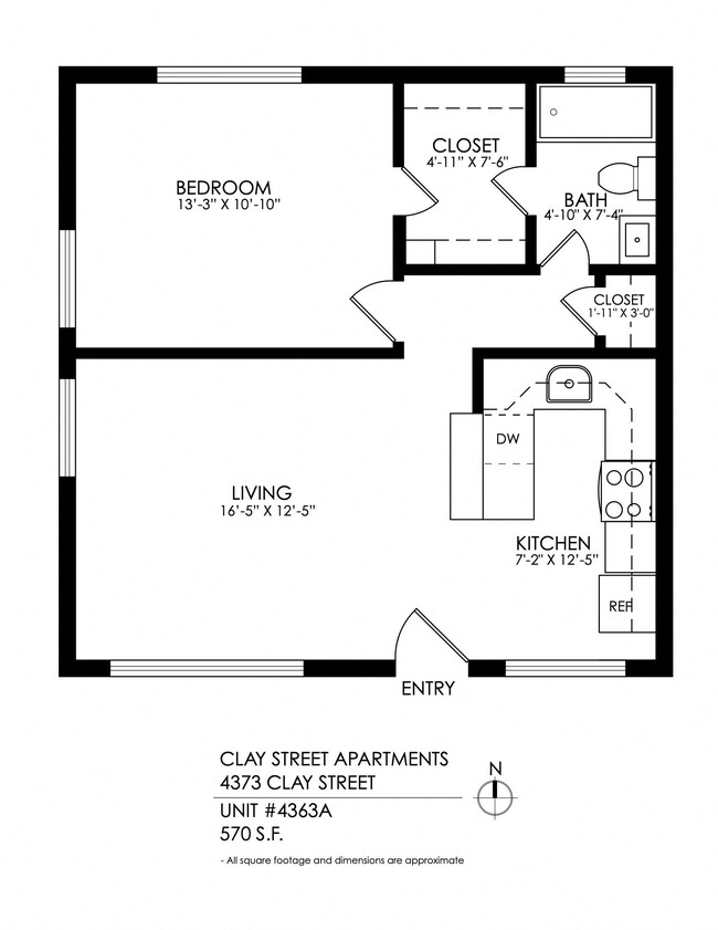 Floorplan - Clay Street Apartments