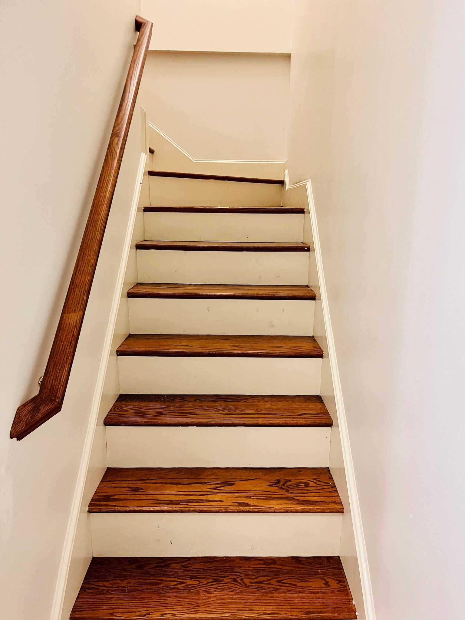Stairs going upstairs to second level of condo - 391 Pleasant St