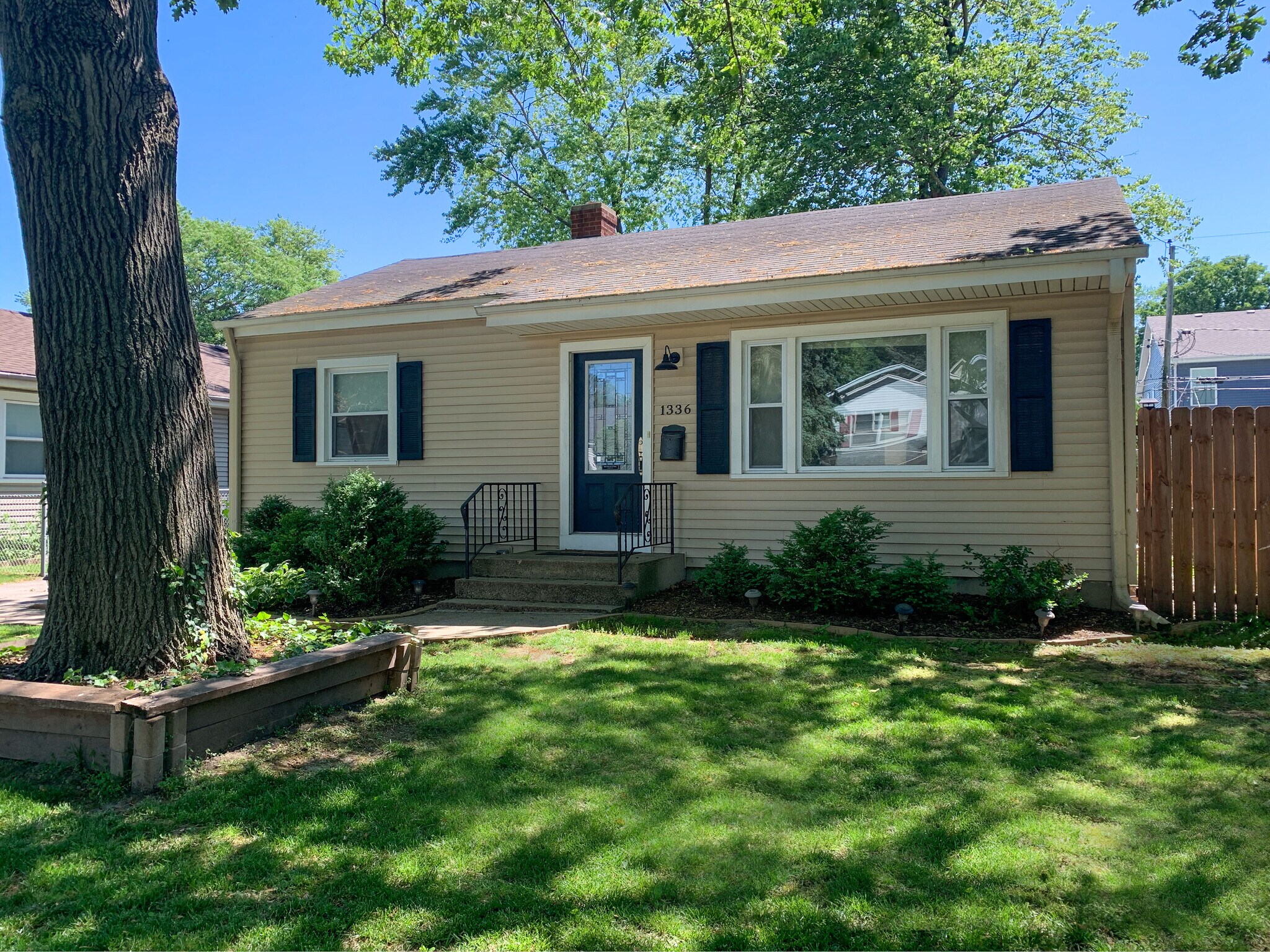 West-facing house facade - 1336 N Eagle St