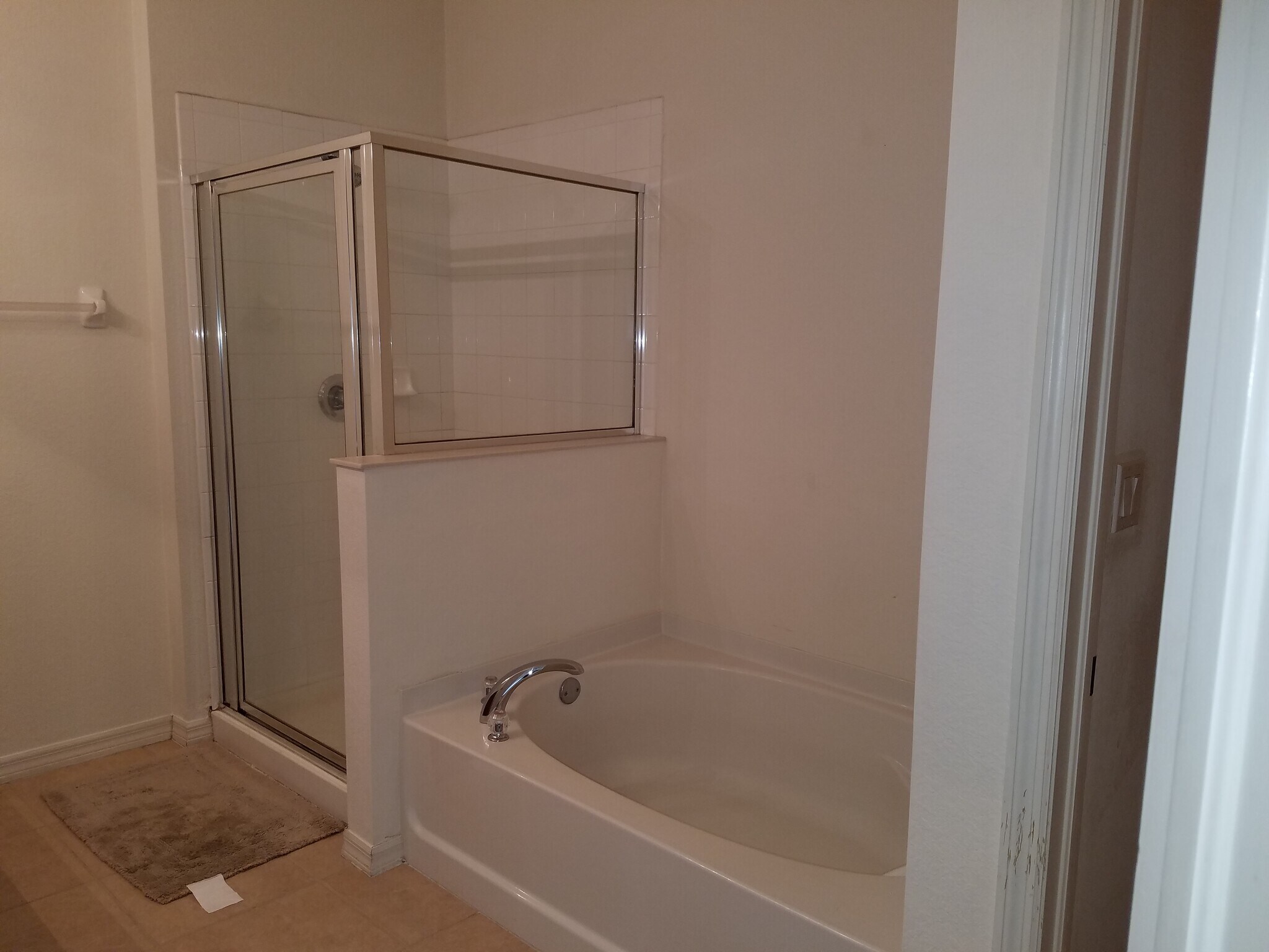 Master bath shower and tub - 13303 Hampton Park Ct