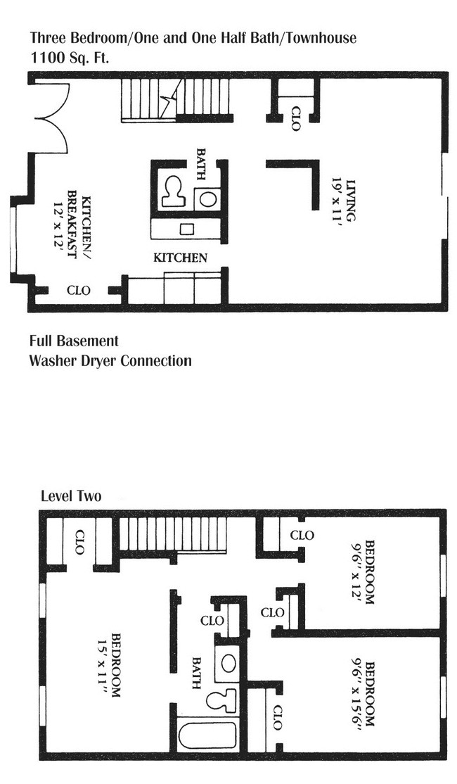 3 x 1.5 TH - 1,100 sq. ft. - East Bay Village