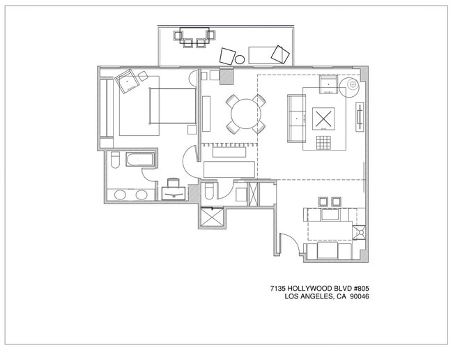 Floor Plan - 7135 Hollywood Blvd