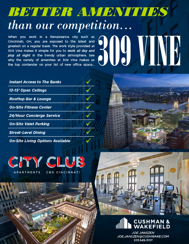 Why Choose 309? - City Club Apartments- CBD Cincinnati