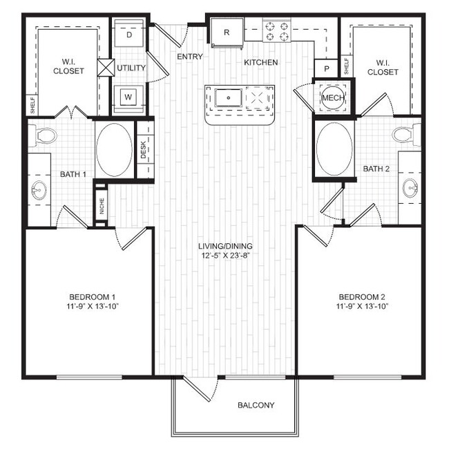 Floorplan - The Riley