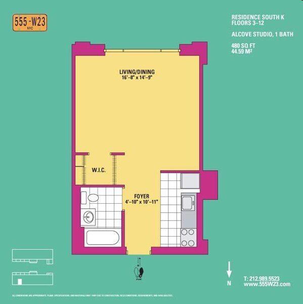 Floorplan - 555 West 23rd Street