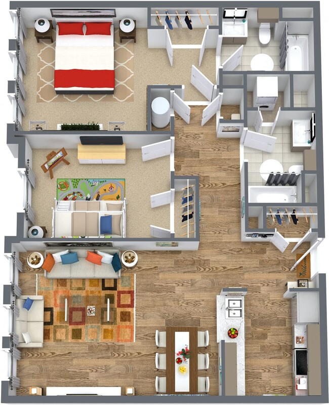 Floorplan - A.O. Flats at Forest Hills