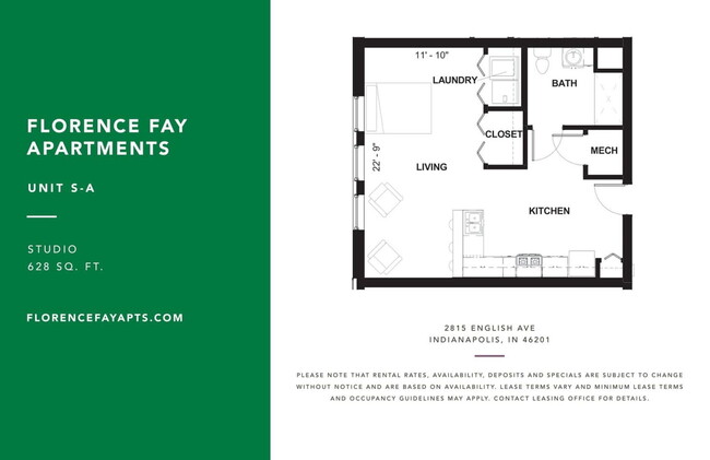 Floorplan - Florence Fay School Senior Apartments