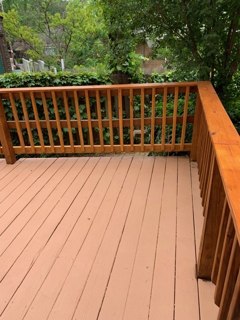 fenced yard with deck - 5524 Fair Oaks St