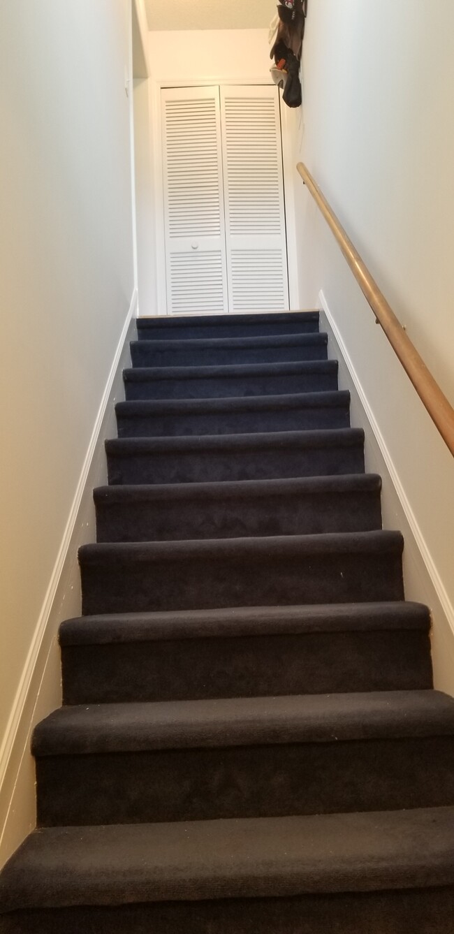 Stairs to main living area - 1400 Deer Creek Rd